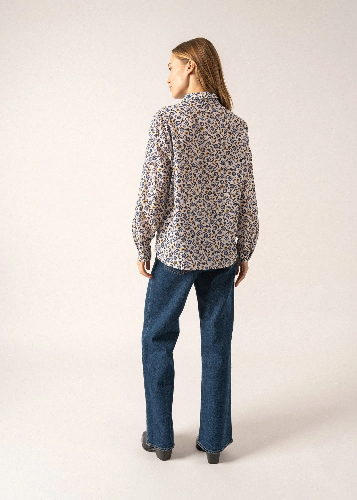 Ambre Printed Shirt - with floral motifs (ESCAPADE)