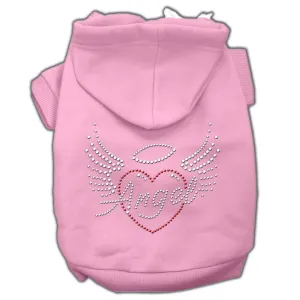 Angel Heart Rhinestone Hoodies Pink XXL (18)