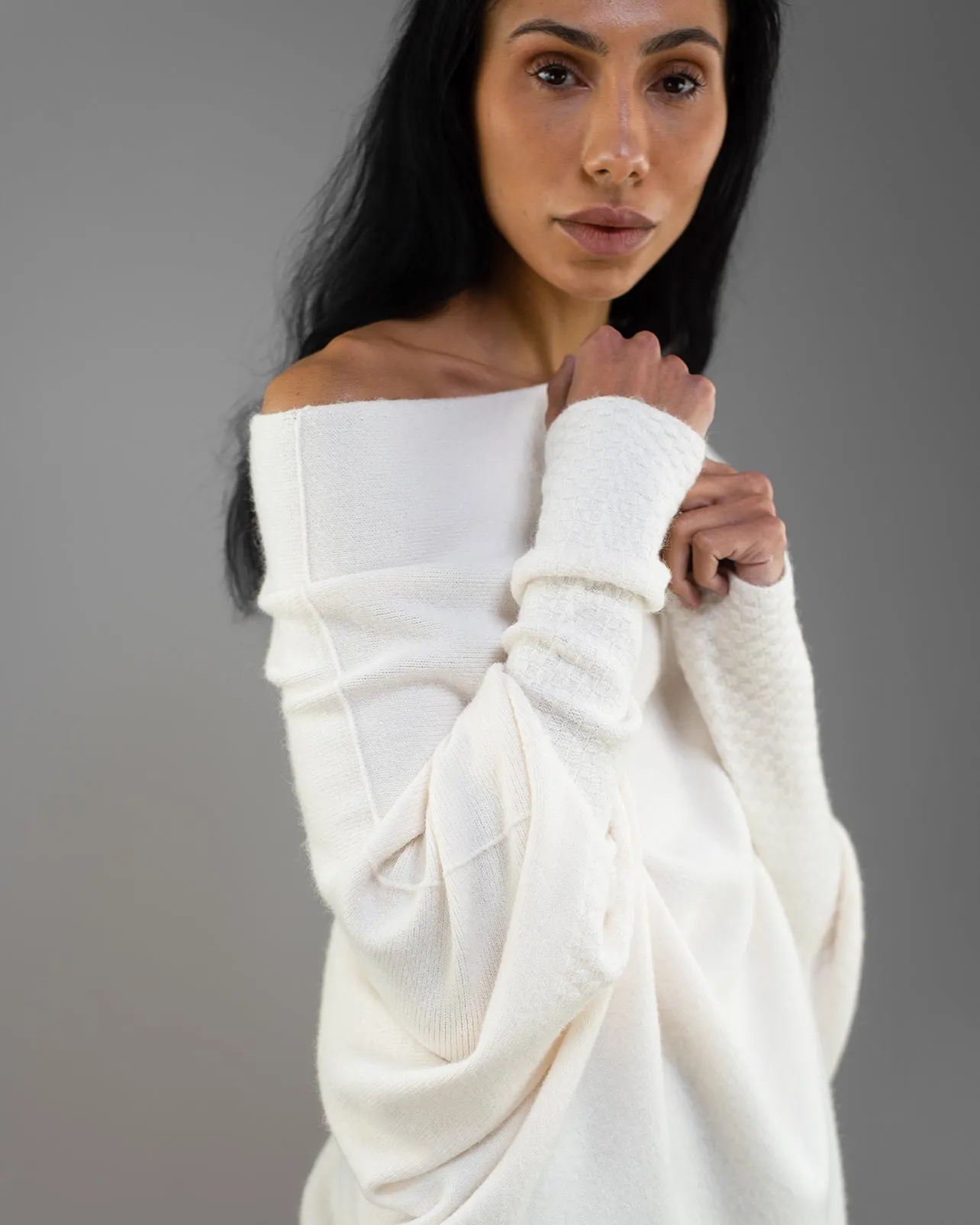 Asymmetric Draped | Ivory