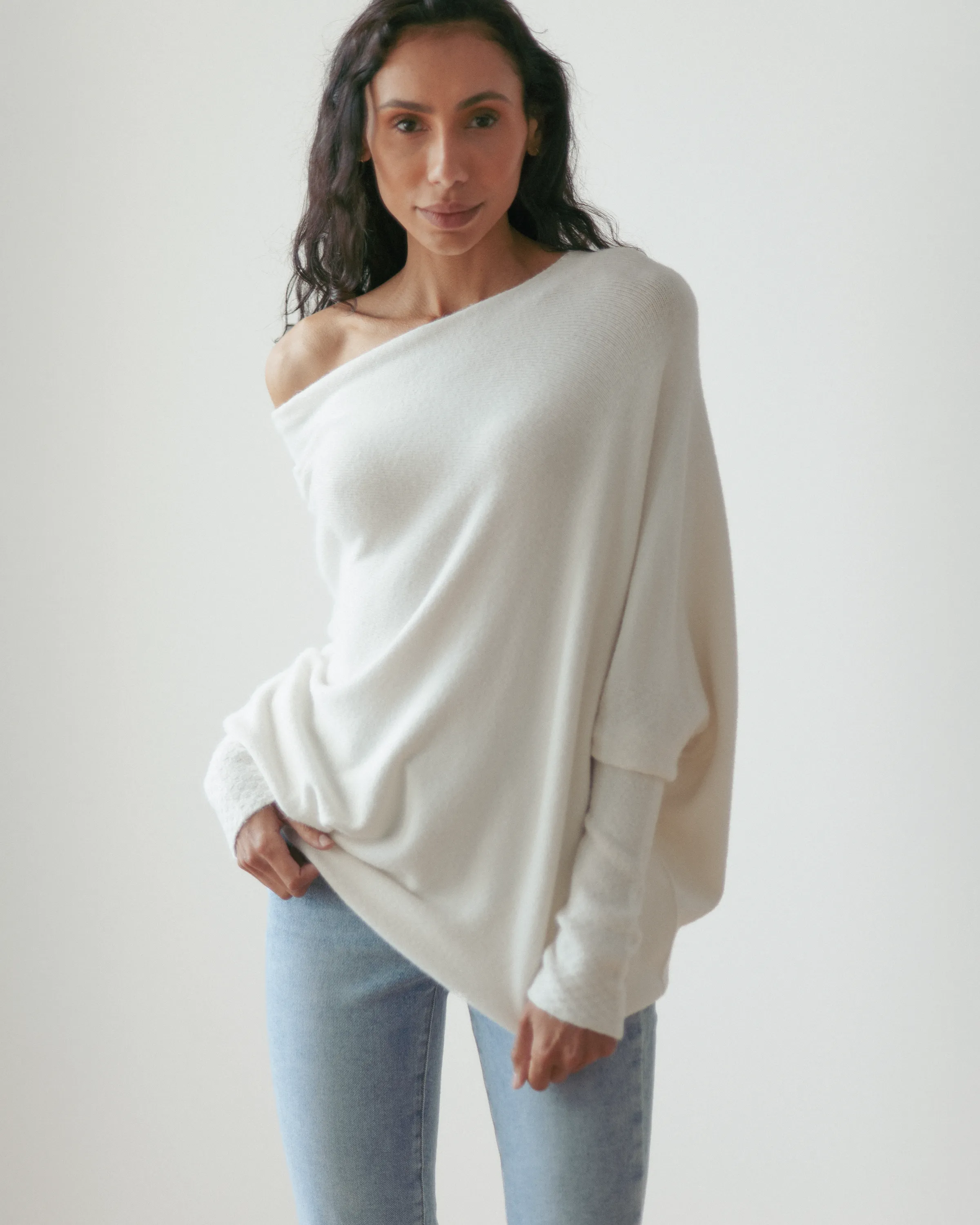 Asymmetric Draped | Ivory