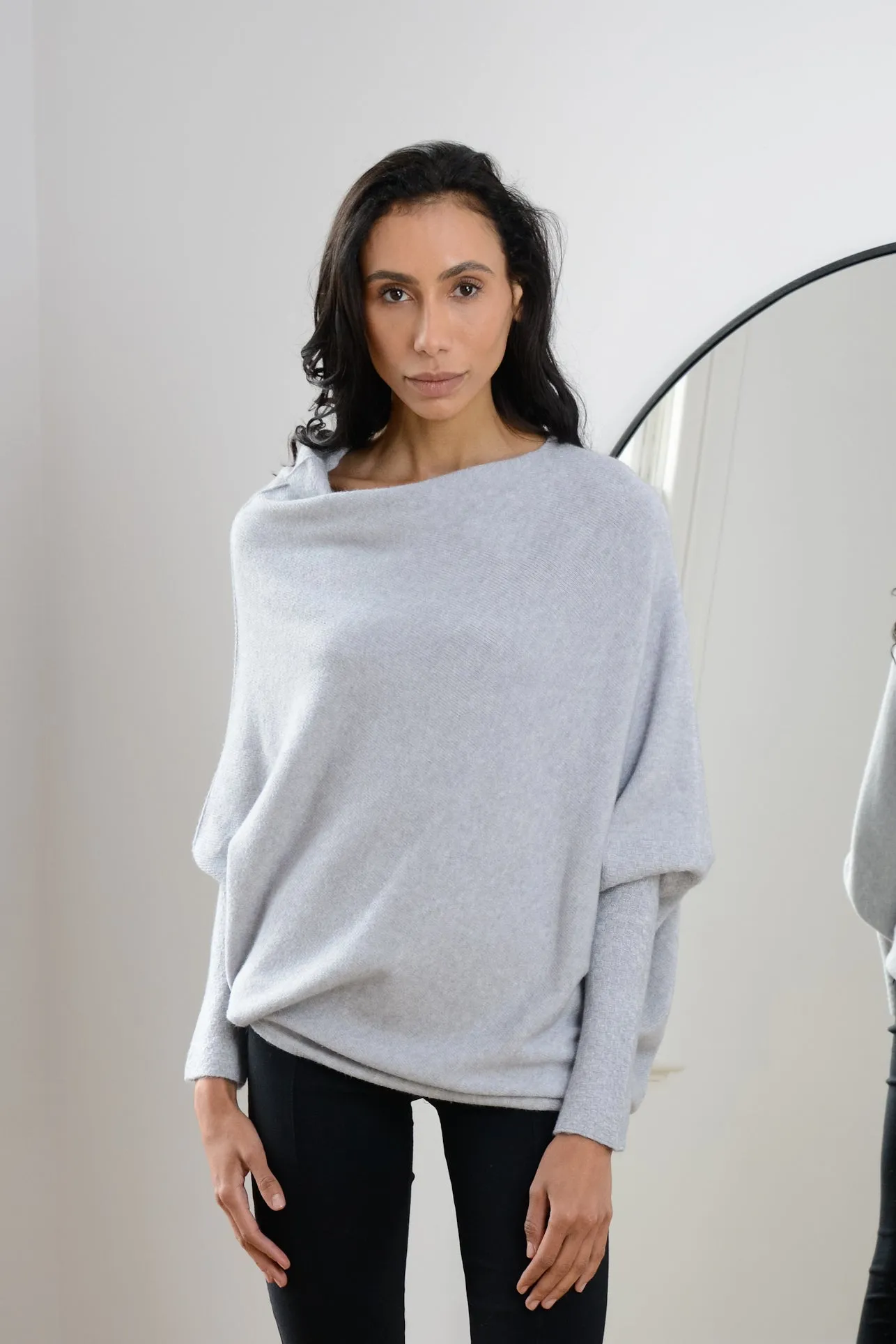 Asymmetric Draped | Light Grey