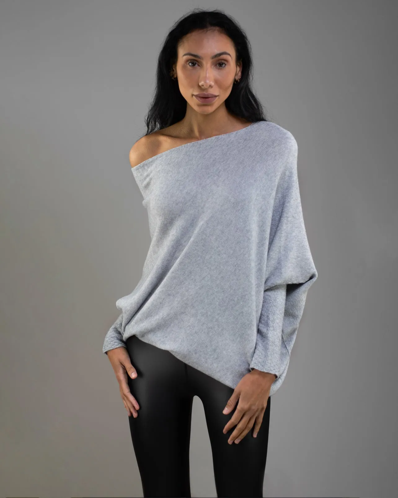 Asymmetric Draped | Light Grey