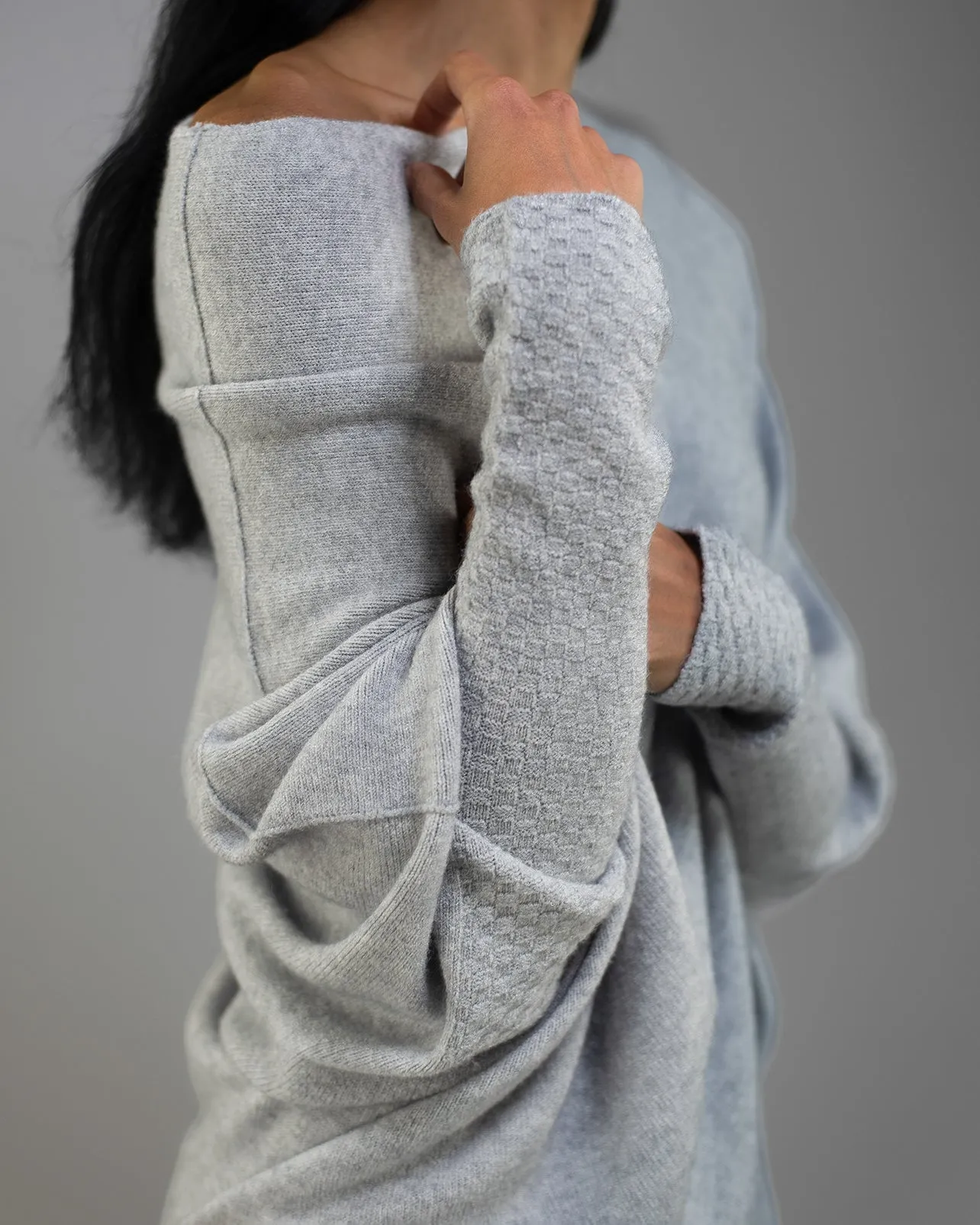 Asymmetric Draped | Light Grey