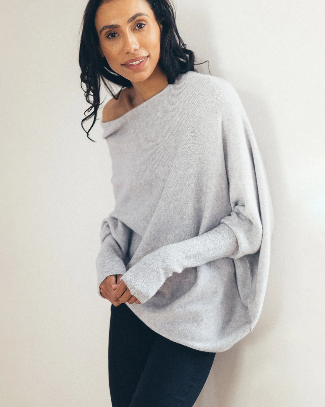 Asymmetric Draped | Light Grey