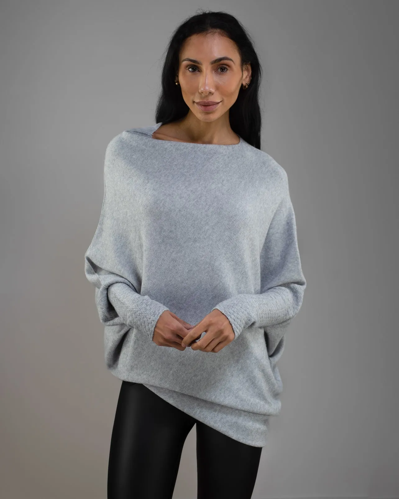 Asymmetric Draped | Light Grey