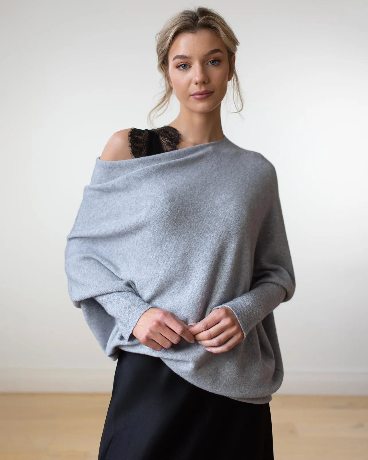 Asymmetric Draped | Light Grey