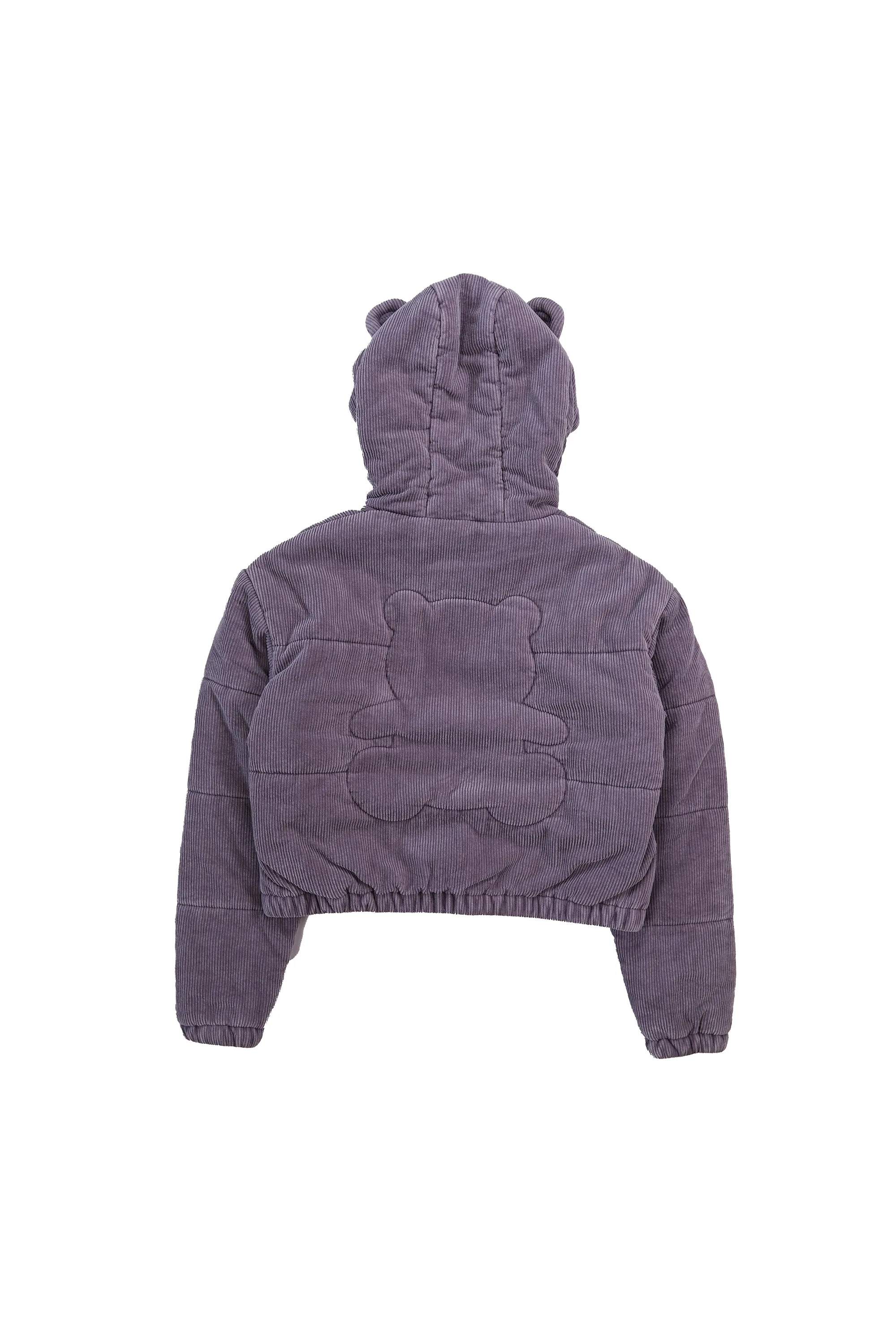 Bear Ear Crop Puffer Jacket