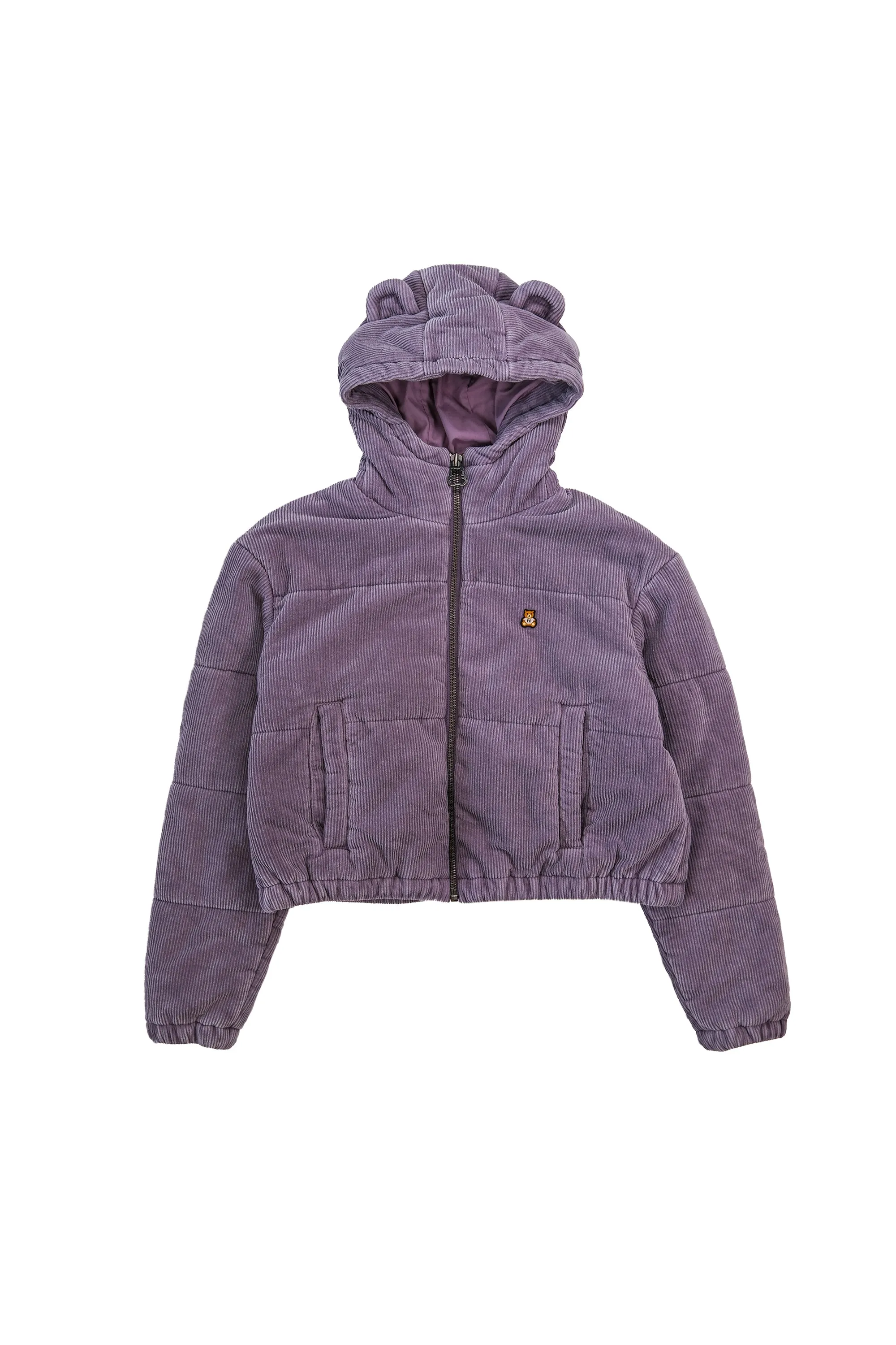 Bear Ear Crop Puffer Jacket