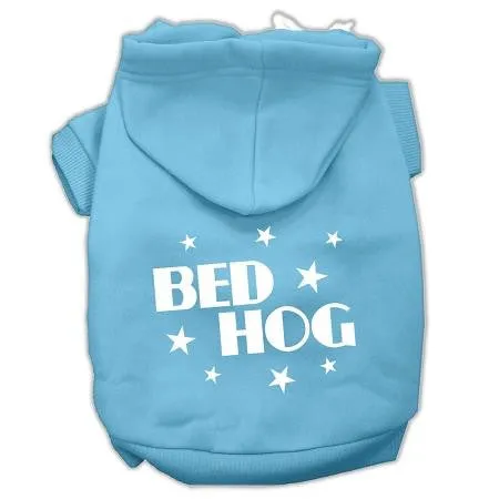 Bed Hog Screen Printed Pet Hoodies Baby Blue Size Xs (8)