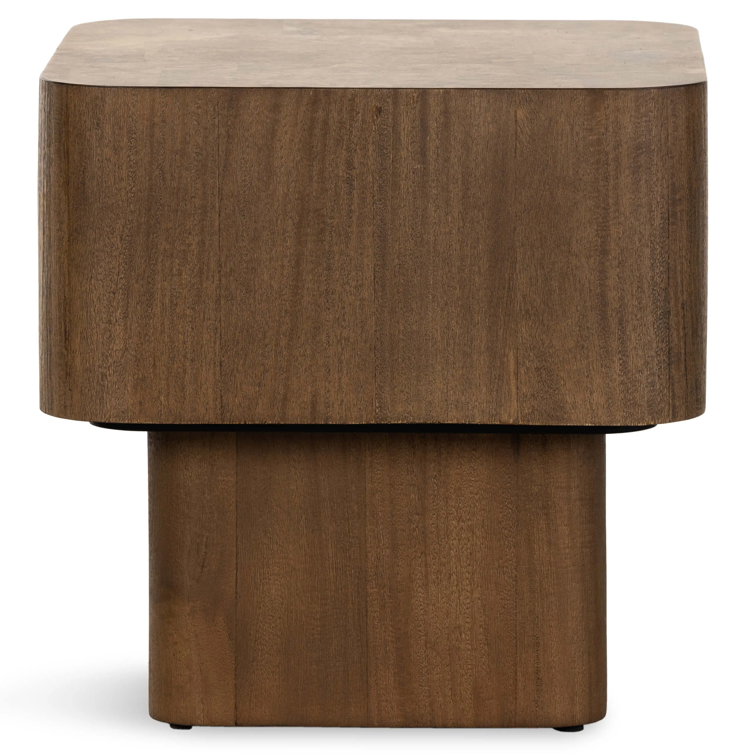 Blanco End Table, Warm Umber Burl