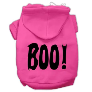 BOO! Screen Print Pet Hoodies Bright Pink Size XL (16)