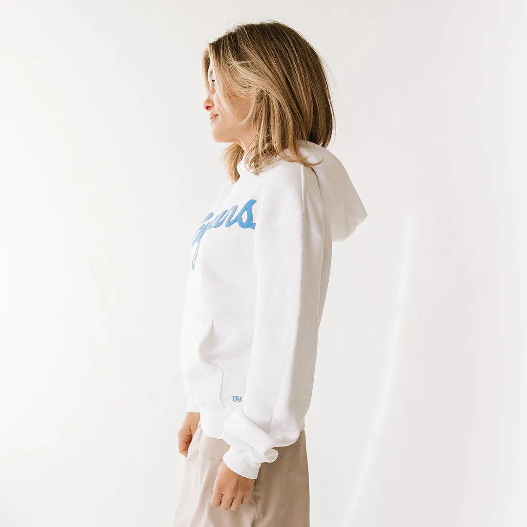 BYU Relaxed Hoodie, White - Cougars