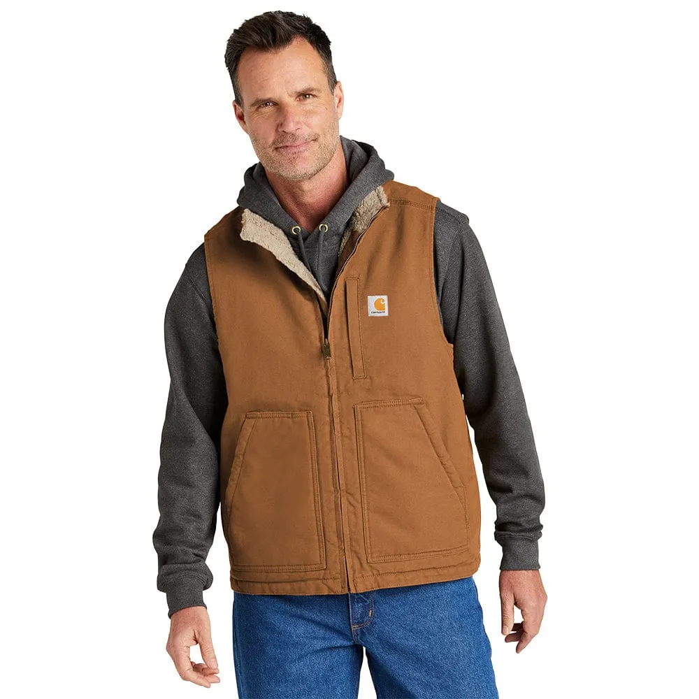 Carhartt - Men's Loose Fit Sherpa-Lined Mock Neck Vest