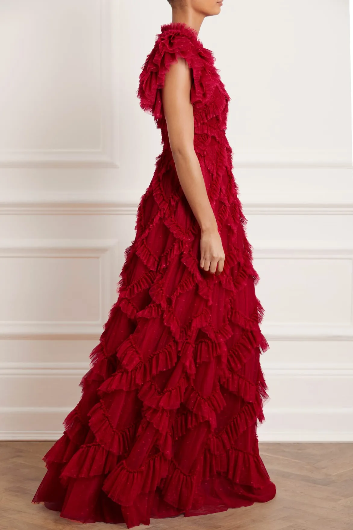 Genevieve Ruffle Gown