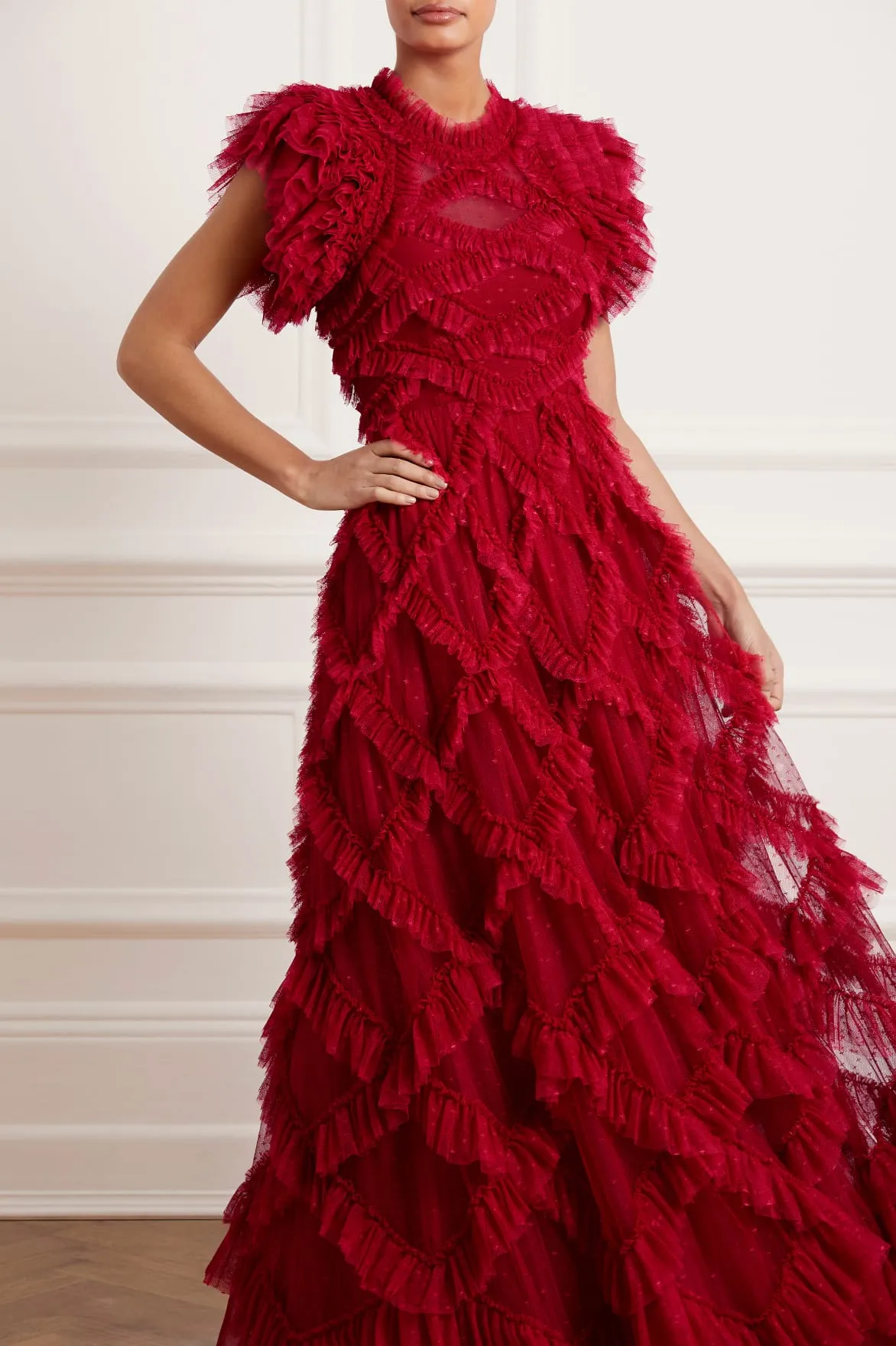 Genevieve Ruffle Gown