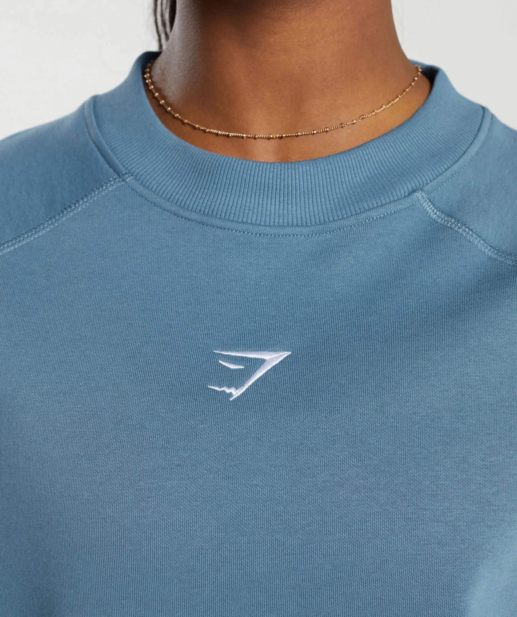 Gymshark Training Oversized Fleece Sweatshirt - Faded Blue