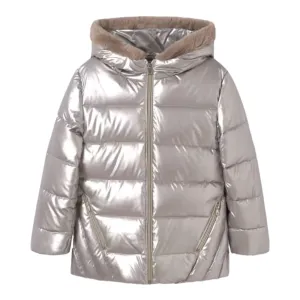 Mayoral - Puffa jacket, white gold