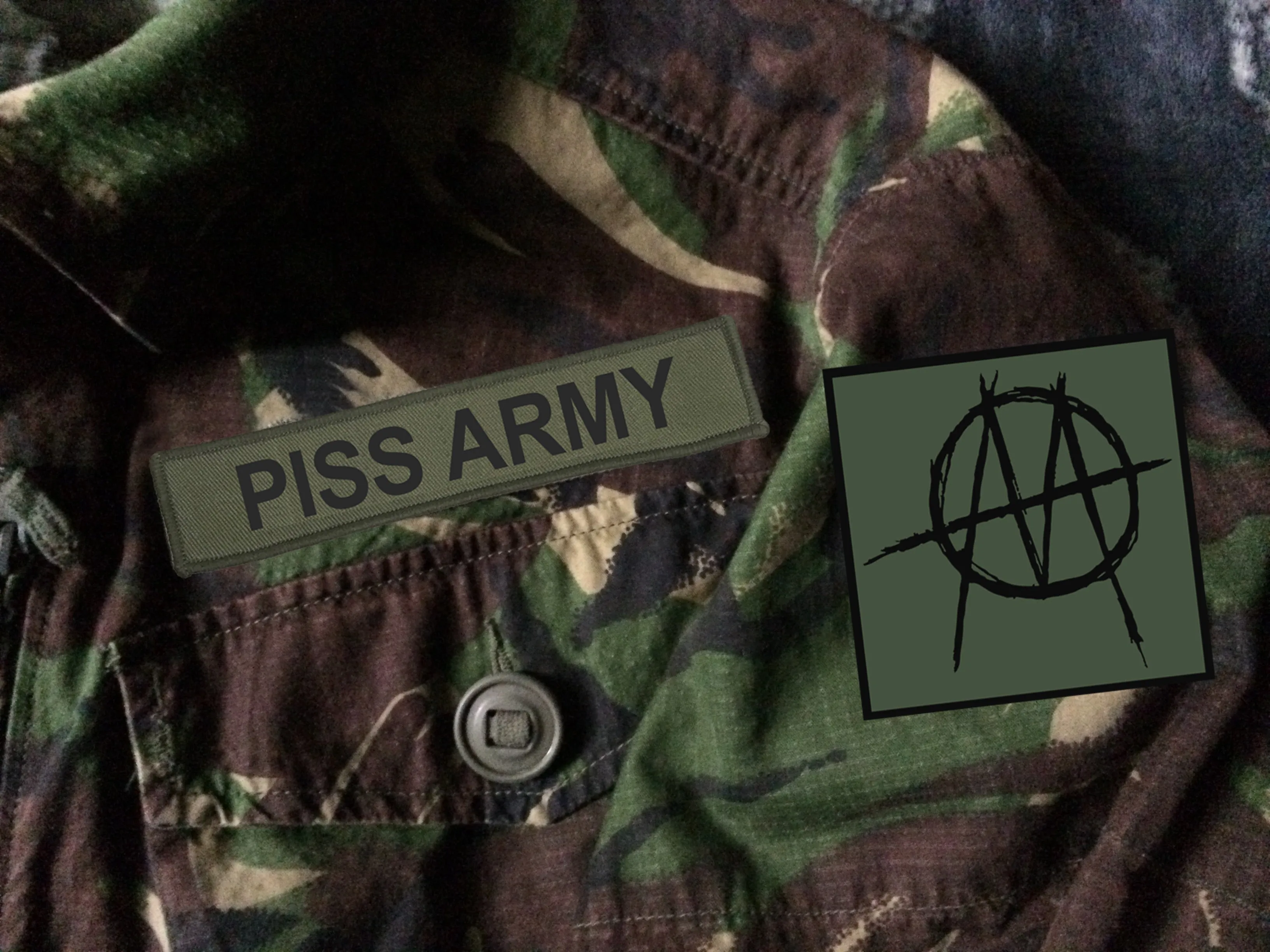 Ministry Piss Army Camouflage Woodland DPM Jacket Filth Pig Industrial Metal