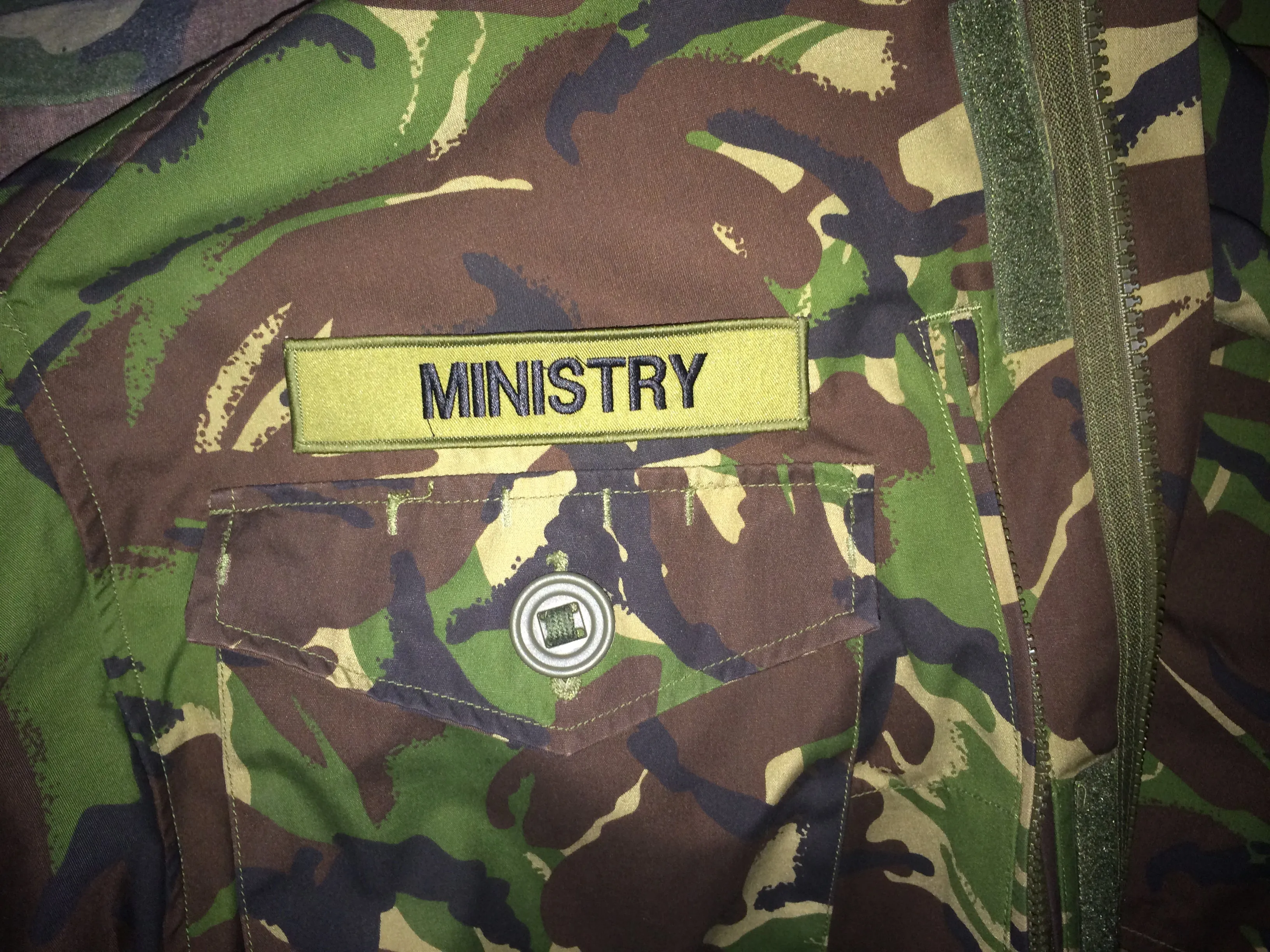 Ministry Piss Army Camouflage Woodland DPM Jacket Filth Pig Industrial Metal