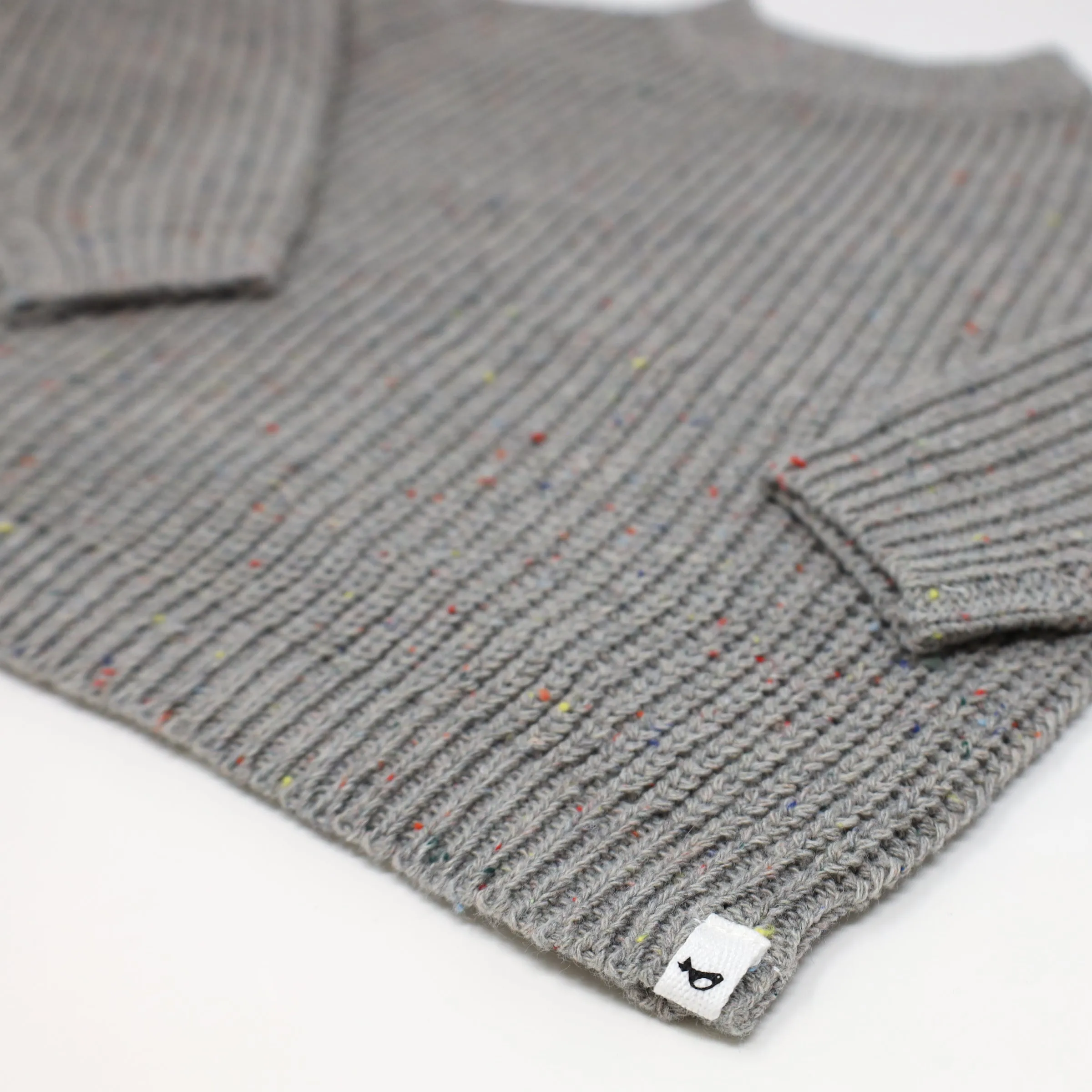 oh baby! Grandpa Knitted Pullover - Charcoal Confetti