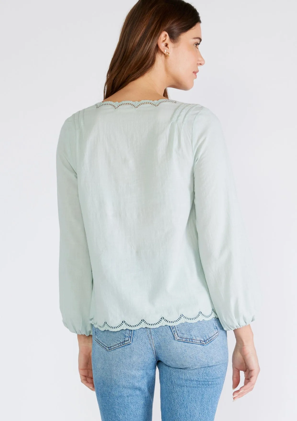 Paola Lace Trim Blouse