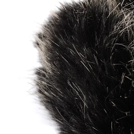 Polyester Pompom – Black mink