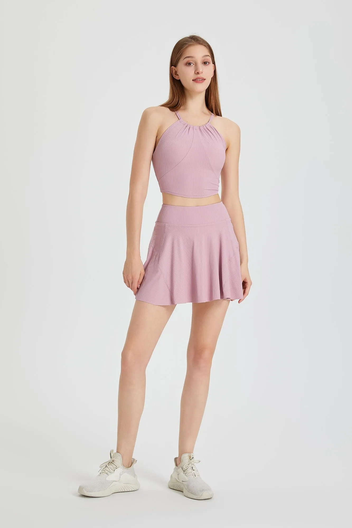 Ribbed Pleated Tennis Skirts