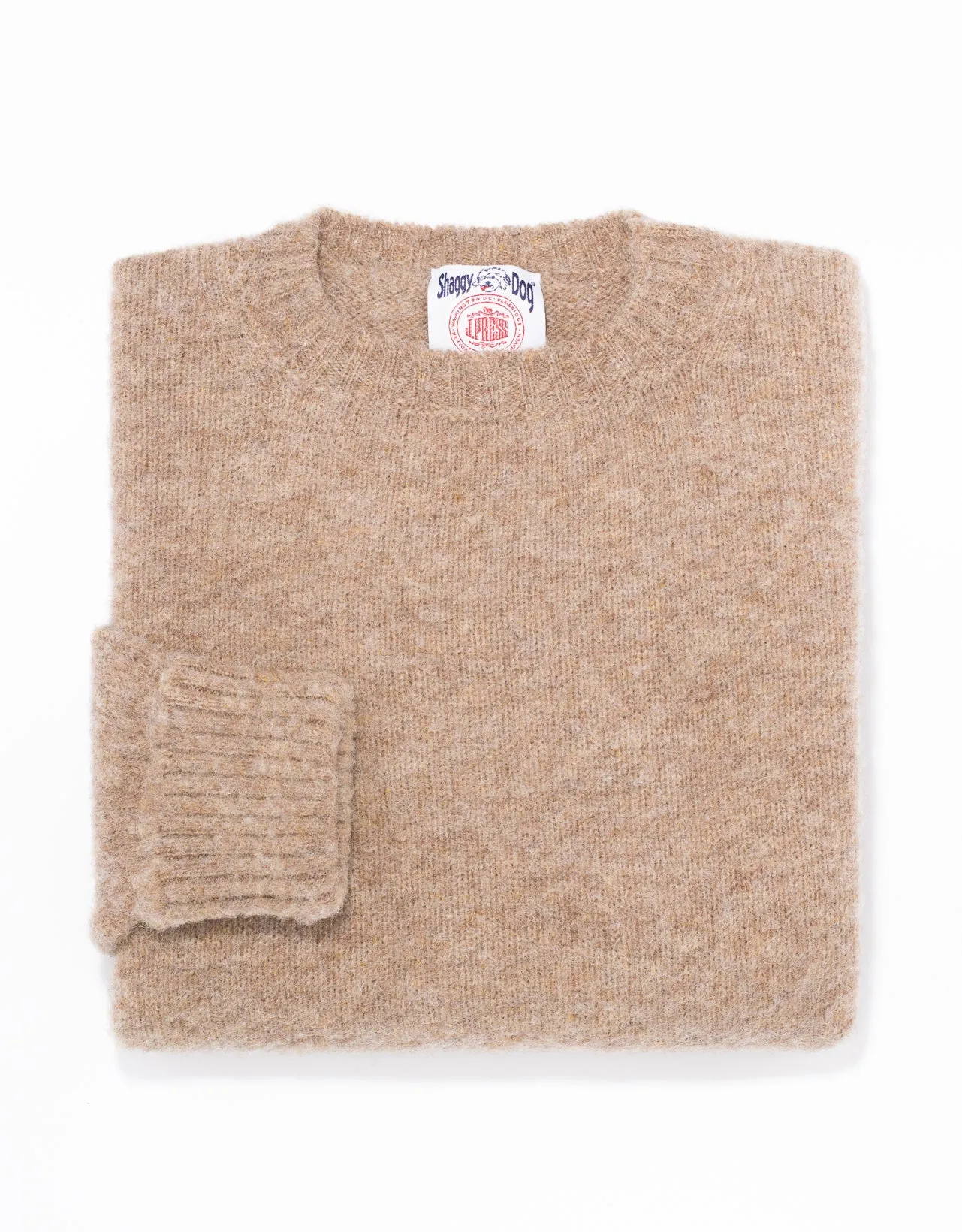 SHAGGY DOG SWEATER TAN - CLASSIC FIT