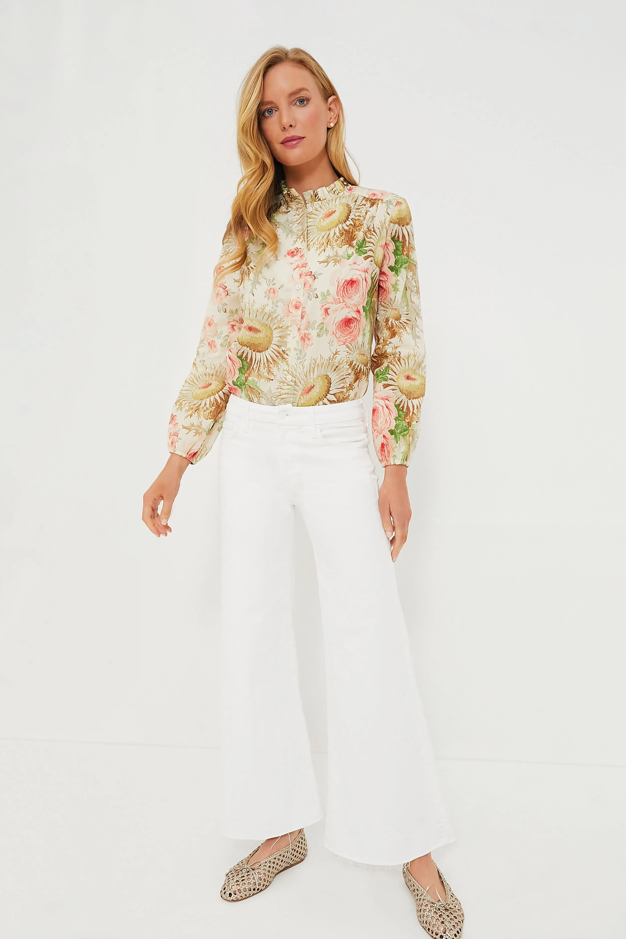 Sun Faded Floral Avalon Blouse