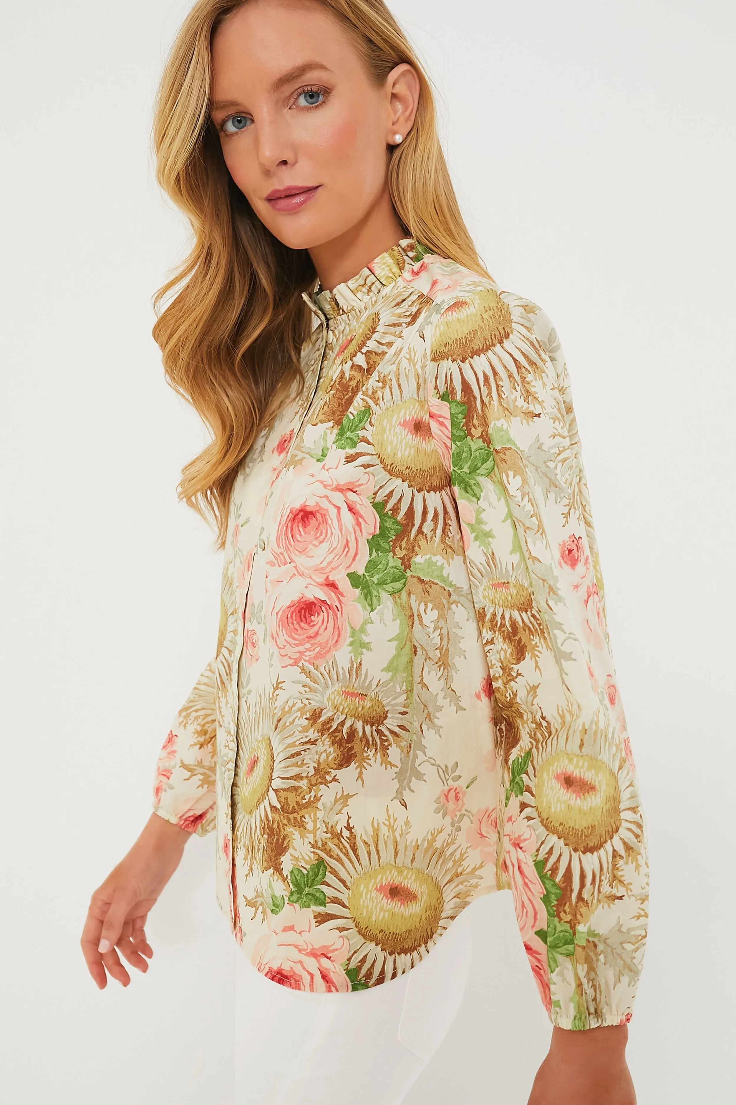 Sun Faded Floral Avalon Blouse