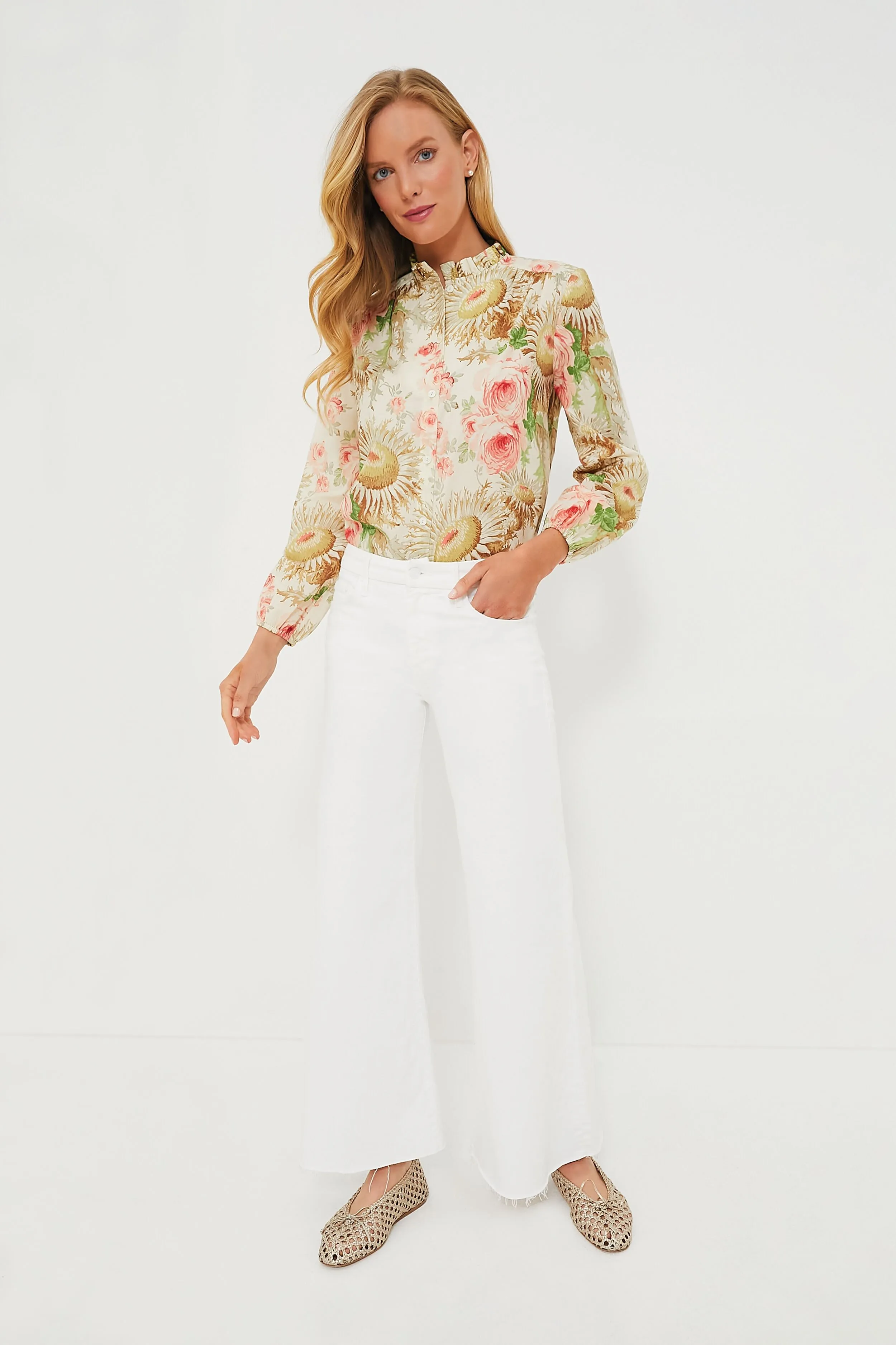 Sun Faded Floral Avalon Blouse