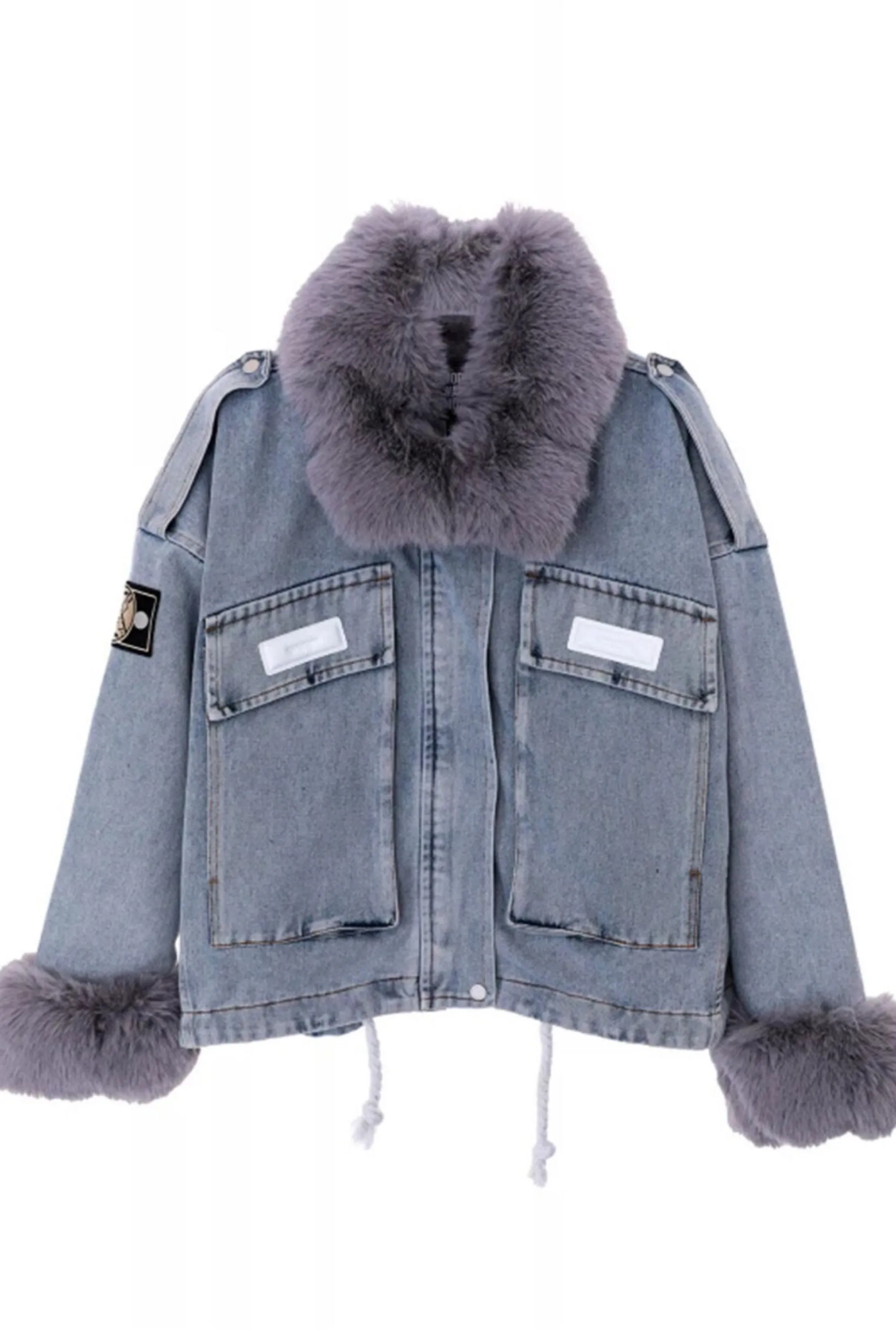 TEDDY DENIM JACKET