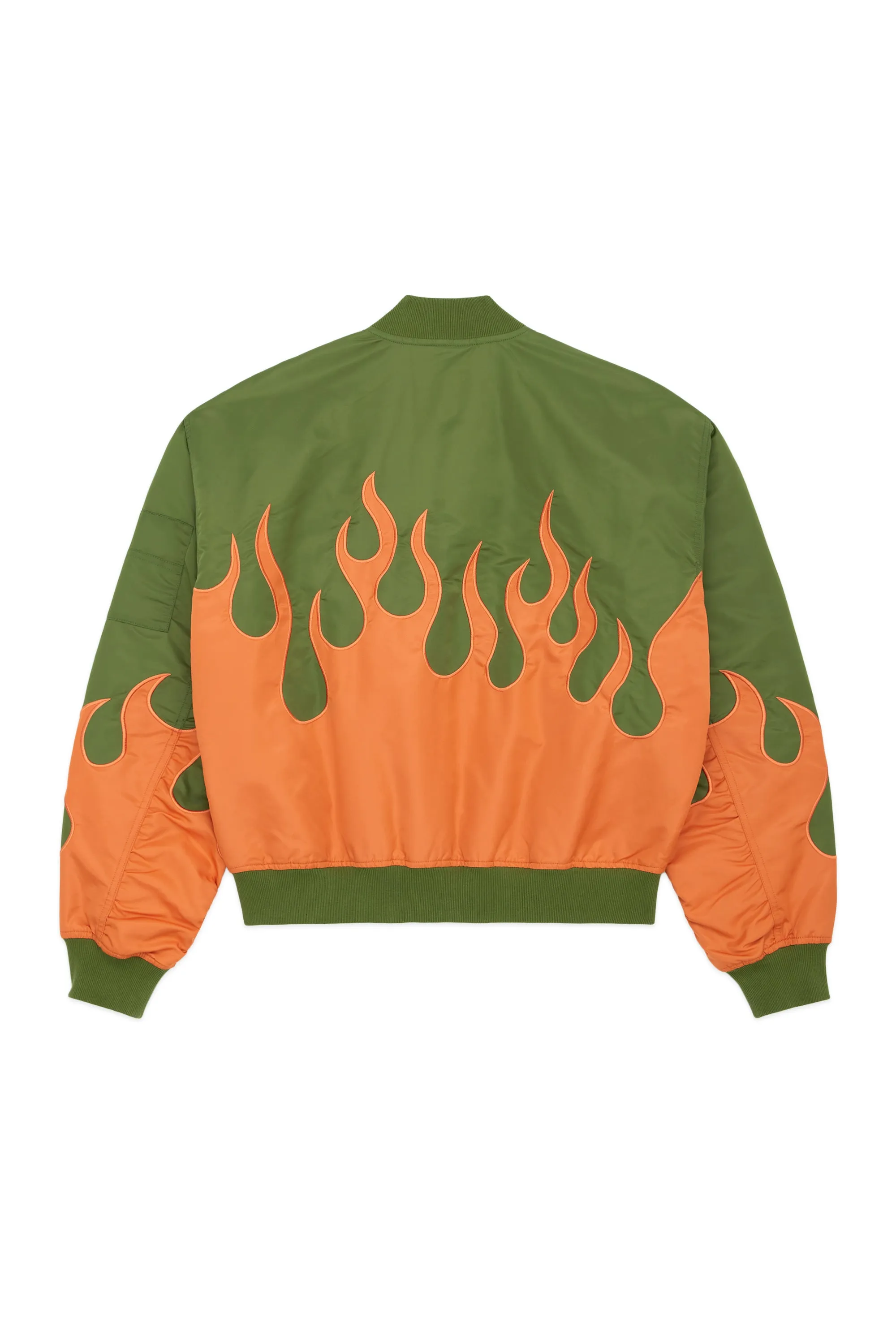 Zip Flames Bomber Jacket