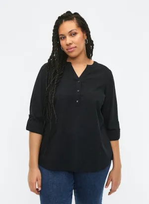 Zizzi Anna Blouse in Black